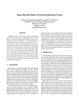 Game, Shot and Match: Event-Based Indexing of Tennis