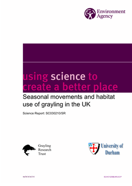 Seasonal Movements and Habitat Use of Grayling in the UK