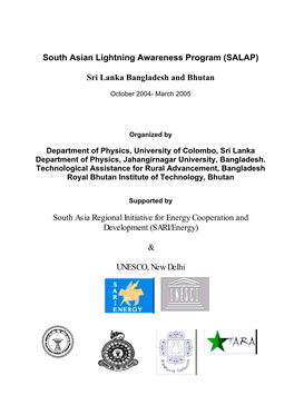 South Asian Lightning Awareness Program (SALAP) Sri Lanka