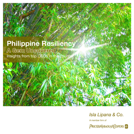 Philippine Resiliency: a Gem Uncovered