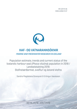 Og Vatnarannsóknir Marine and Freshwater Research in Iceland