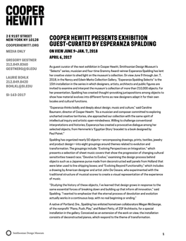 Cooper Hewitt Presents Exhibition Guest-Curated By
