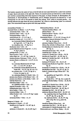 Monographs 1 (1986) — — 47 Geesinkorchis De 43* Coelogyne Lindley 19, 23, 24,43, Vogel 17