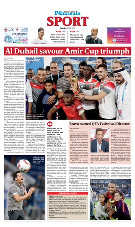 Al Duhail Savour Amir Cup Triumph