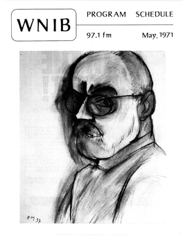 WNIB Program Schedule May 1971