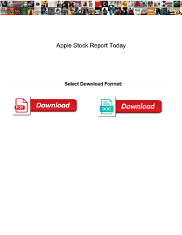 Apple Stock Report Today