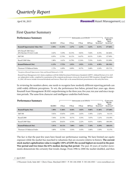 April 30, 2015 Roumell Asset Management, LLC