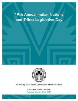 19Th Annual Indian Nations and Tribes Legislative Day