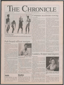 The Chronicle Monday