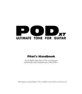 Podxt Pilot's Handbook Rev a – Electrophonic Limited Edition