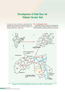 Development of Field Sites for Malaria Vaccine Trial