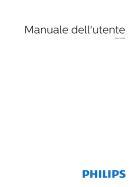 Manuale Dell'utente 19HFL5014W Contenuti