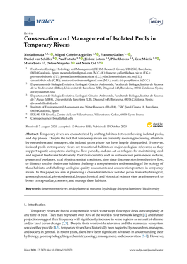 Conservation and Management of Isolated Pools in Temporary Rivers