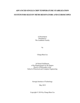 Advanced Single-Chip Temperature Stabilization System for Silicon