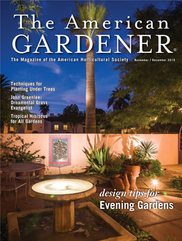 The American Gardener the American NOTES CFROM RIVER FARM GARDENER