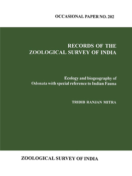 Zoological Survey of Ind a Occasional Paper No