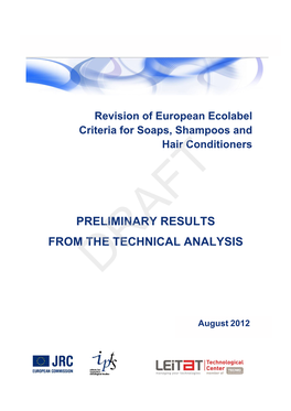 Preliminary Results from the Technical Analysis