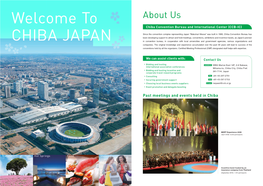 About Us Chiba Convention Bureau and International Center (CCB-IC)