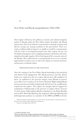 6 New Order and Dayak Marginalization (1966-1998)
