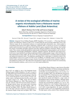 A Review of the Ecological Affinities Of