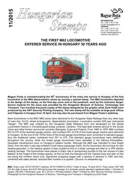 The First M62 Locomotive Entered Service in Hungary