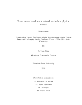 Tensor Network and Neural Network Methods in Physical Systems