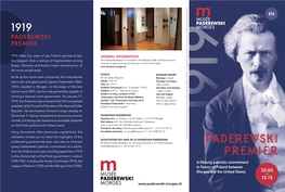 Paderewski Premier