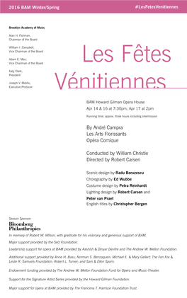 Les Fêtes Vénitiennes