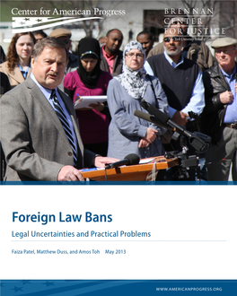 Foreign Law Bans Legal Uncertainties and Practical Problems