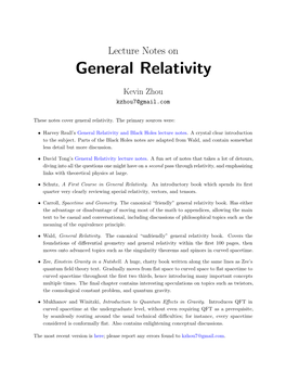 General Relativity