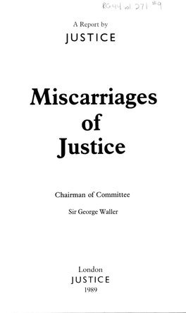 Miscarriages of Justice