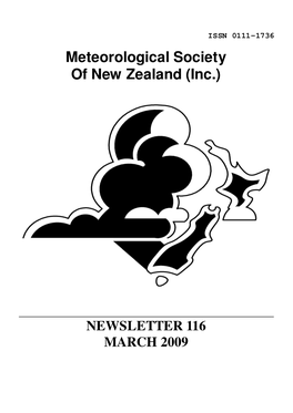 Meteorological Society of New Zealand (Inc.)