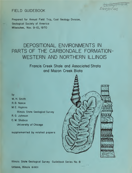 Depositional Environments in Parts of the Carbondale Formation, Western and Northern Illinois : Francis Creek Shale and Associat