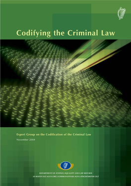Codifying the Criminal Law