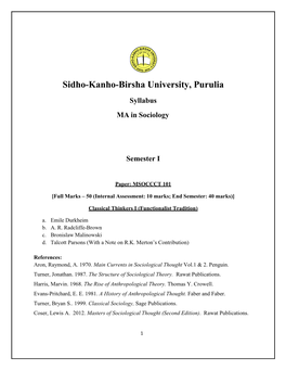 Sidho-Kanho-Birsha University, Purulia