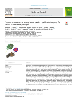 Jones-Organic Farms Conserve a Dung Beetle