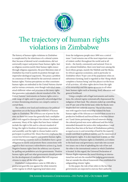 The Trajectory of Human Rights Violations in Zimbabwe