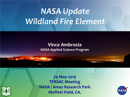 NASA Update Wildland Fire Element
