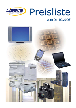 Vom 01.10.2007 Digitale Kameras - Digitale Fotokameras Produktbezeichnung / Beschreibung Bestnr