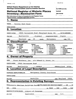 National Register of Historic Places Inventory-Nomination Form 1