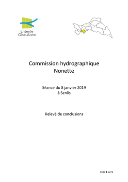 Commission Hydrographique Nonette