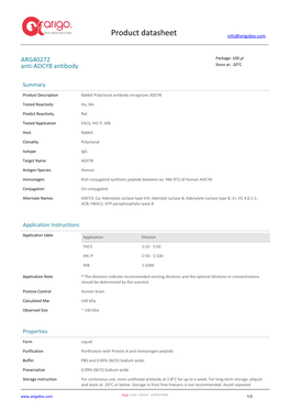 Anti-ADCY8 Antibody (ARG40272)