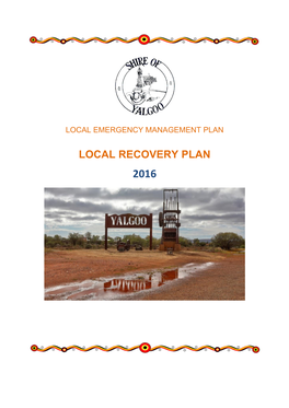 Local Recovery Plan 2016