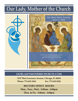 Printed Version of Parish Bulletin Is Available in the Front of the Church