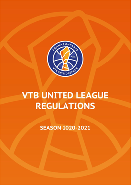 VTB United League Regulations for Season 2020/21