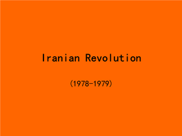 Iranian Revolution