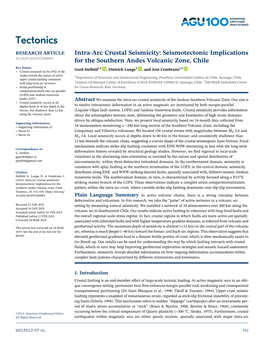 Seismotectonic Implications for the Southern Andes
