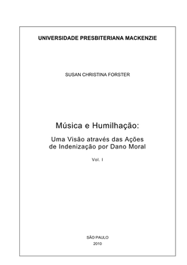 Música E Humilhação