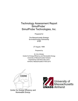 Technology Assessment Report Simulprobe¨ Simulprobe Technologies, Inc