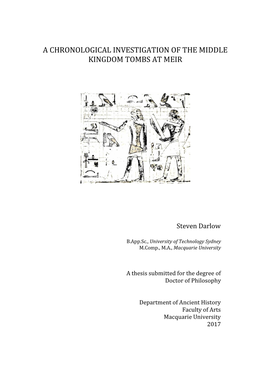 A Chronological Investigation of the Middle Kingdom Tombs at Meir